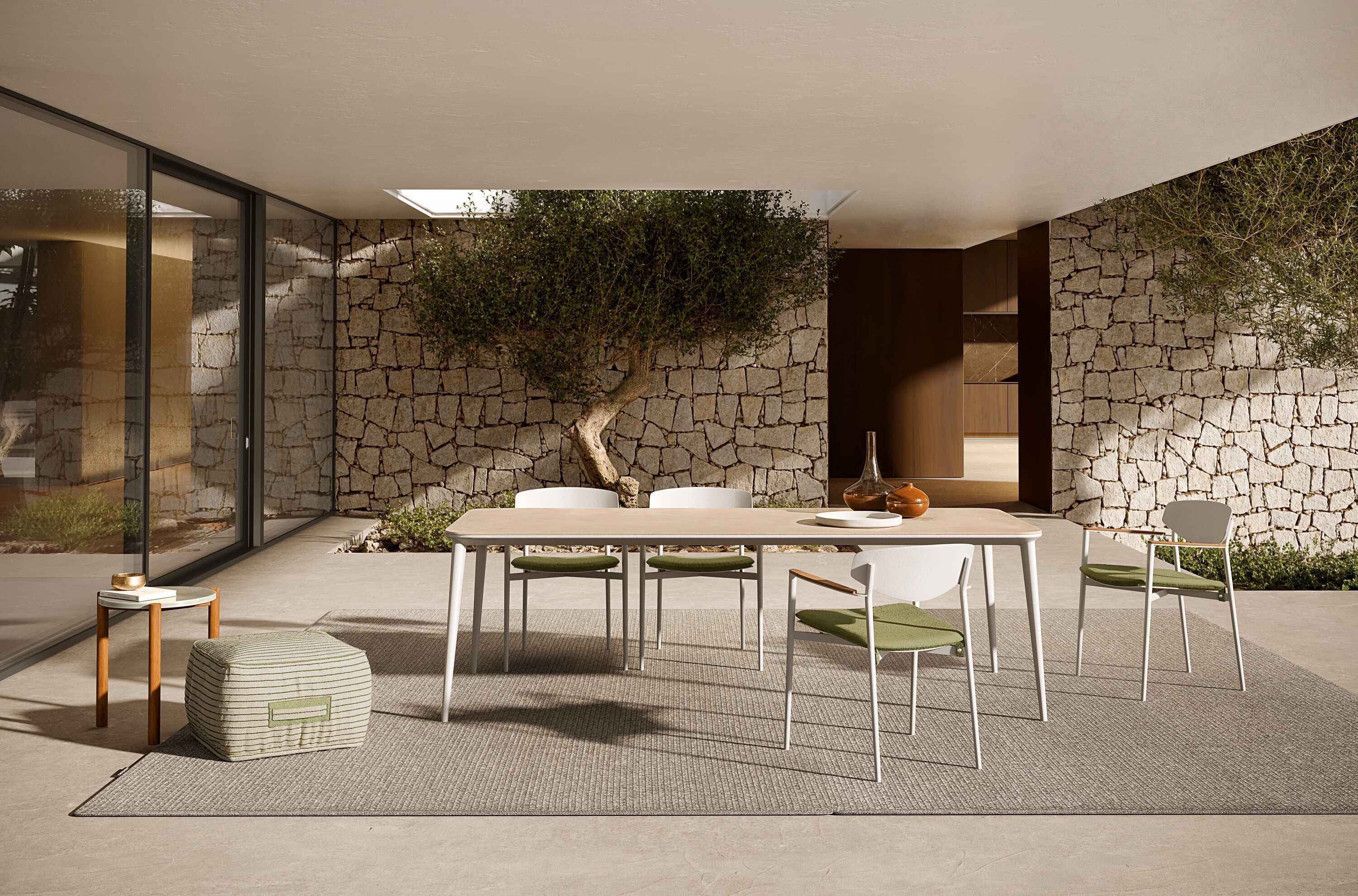 Прямоугольный садовый стол из керамогранита Atmosphera оригами ARCH-00126213 - Вид №3