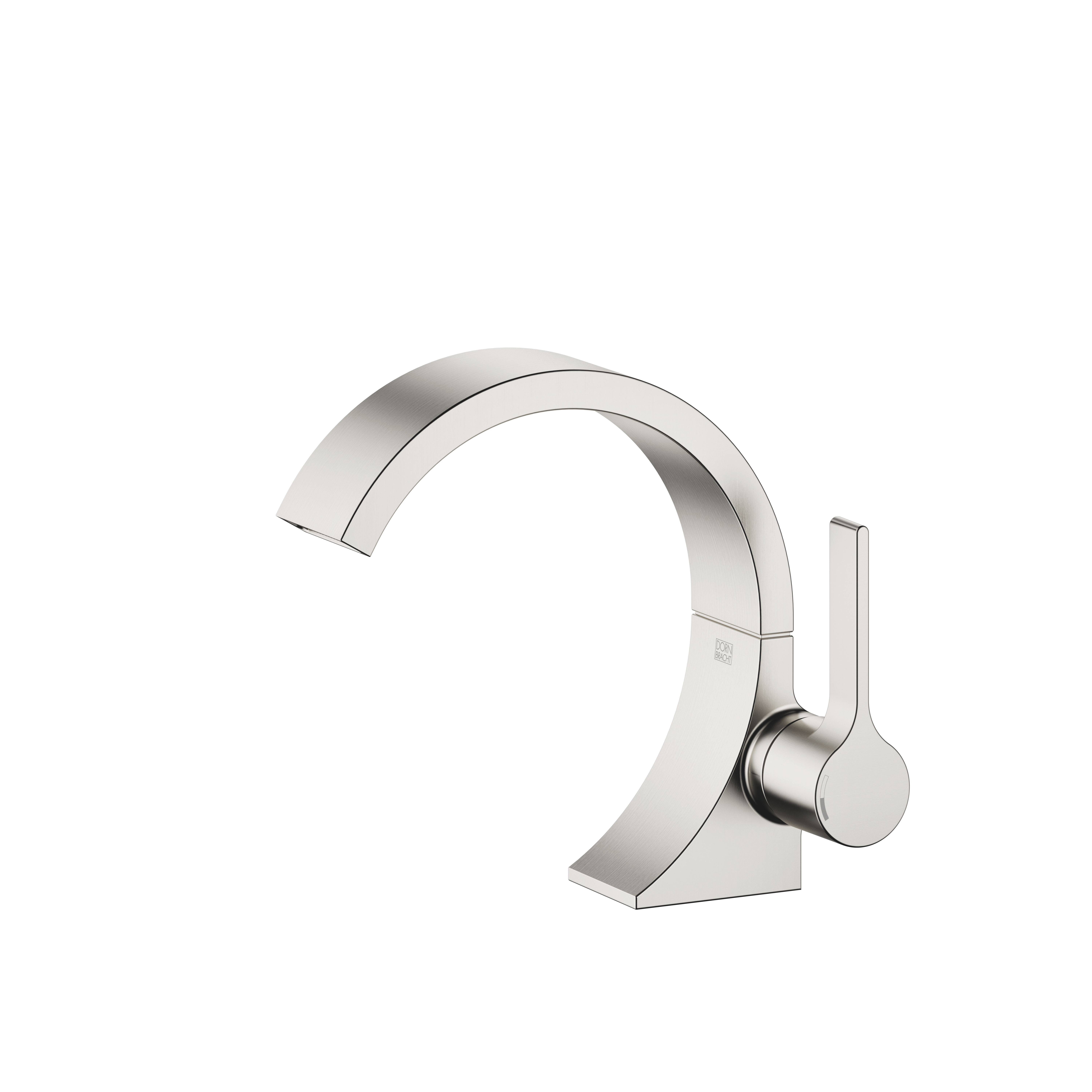 CYO Смеситель для раковины, однорычажный, со сливом, матовая платина 33500811-06 DornBracht