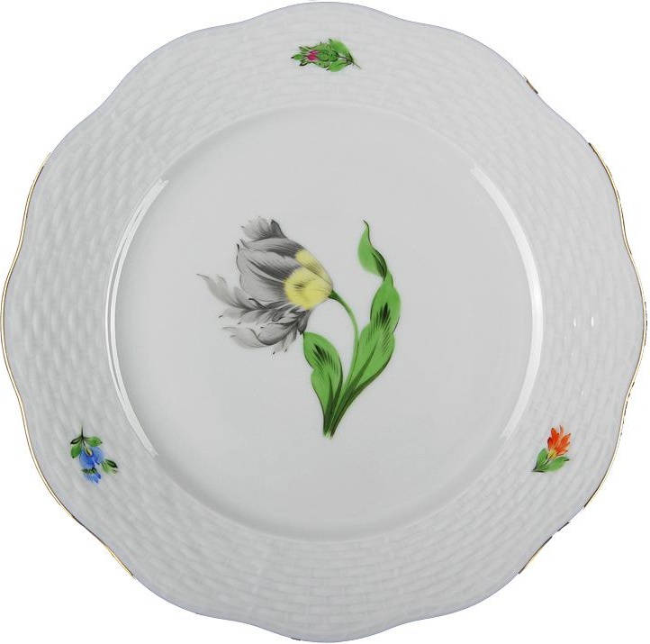 53470 Herend Тарелка обеденная 25,5см "Китти" (черная) Фарфор 