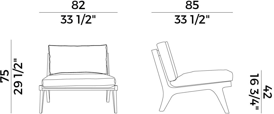 Potocco Мягкое кресло Ego 854/l - Вид №4
