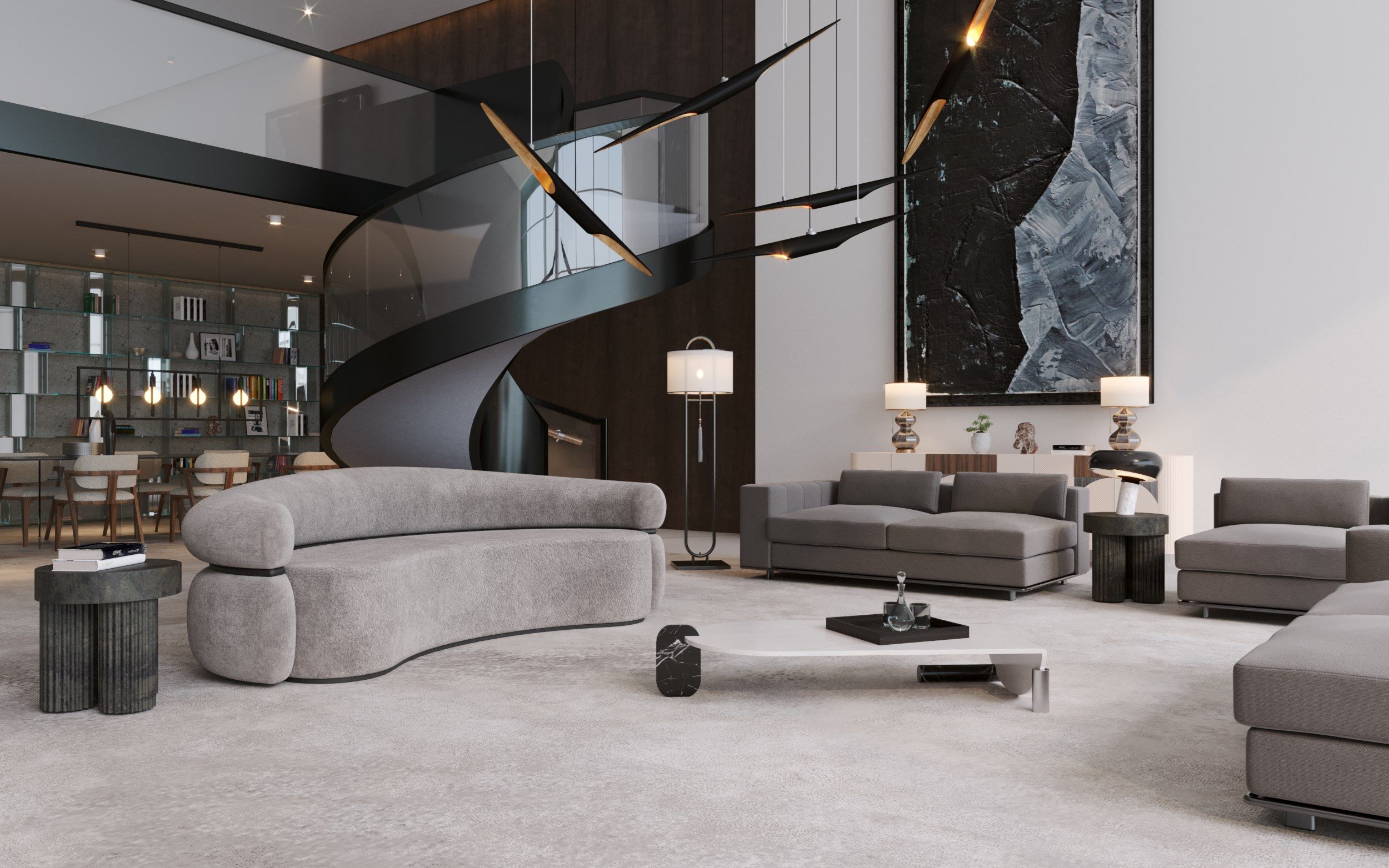 3-местный изогнутый диван DOOQ ARCH-00105897 - Вид №3