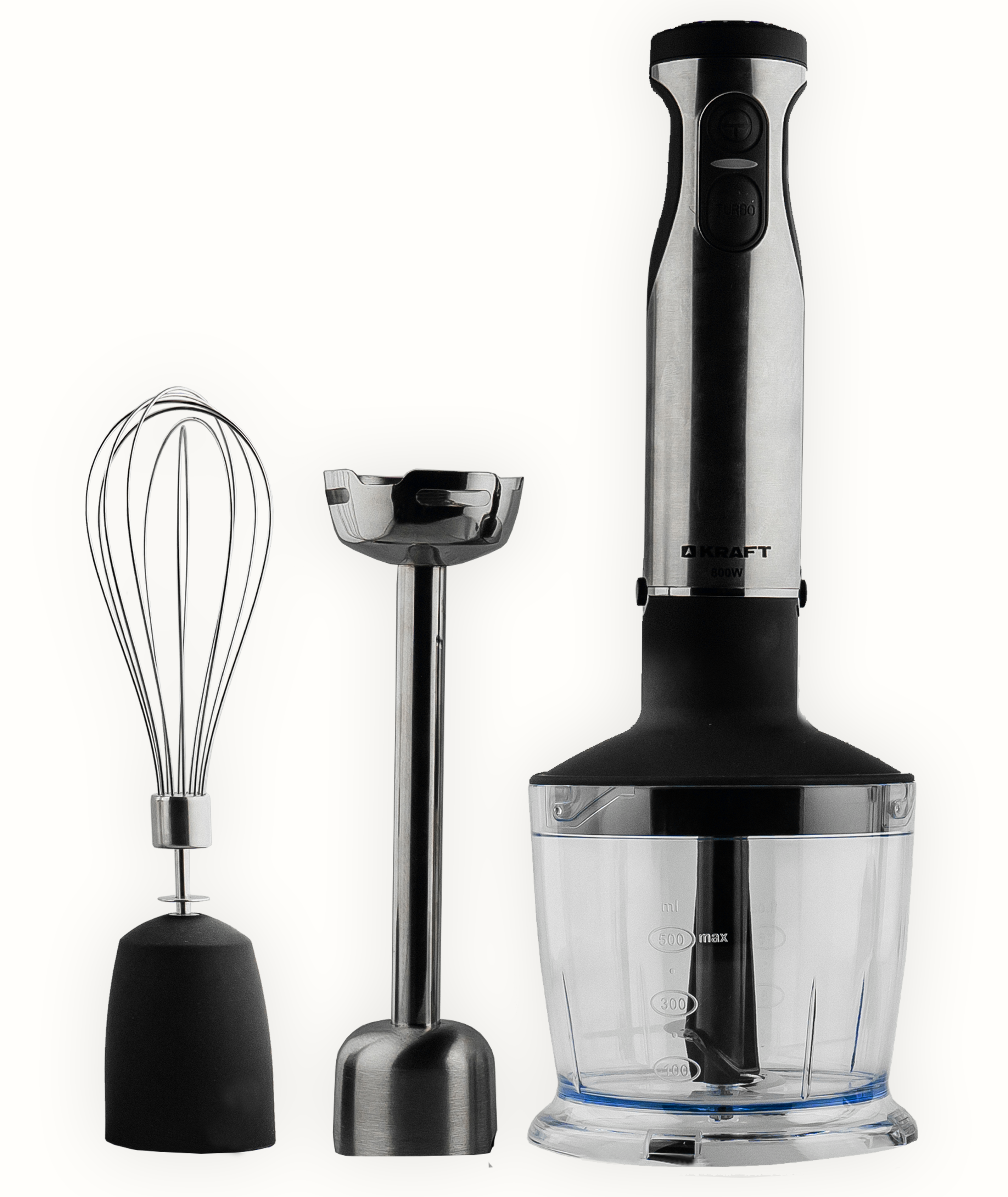 5350770 Блендер погружной Kraft KF-HB8002SPBL серебристый STDN-0135891 - Вид №1