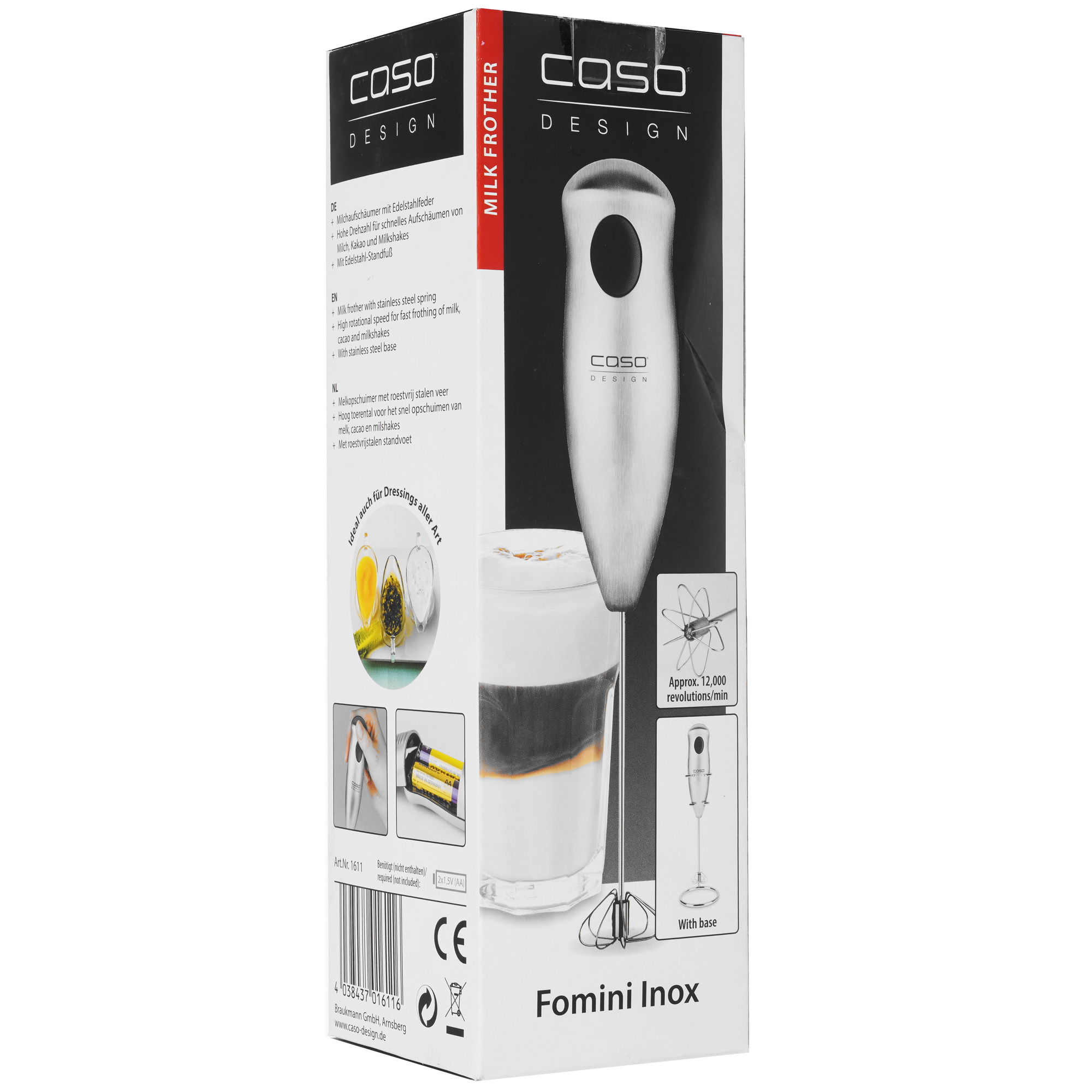 5343318 Капучинатор-вспениватель ручной CASO Fomini Inox STDN-0060269 - Вид №6