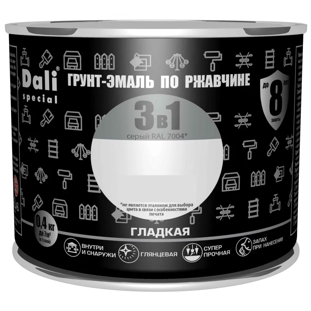 Грунт-эмаль Dali 3 в 1 - защита металла от коррозии 83372414 STLM-0040594 - Вид №1