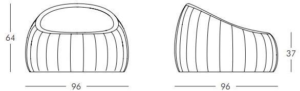 SLIDE Кресло из полиуретана Gelée sun-id-1475453 - Вид №3