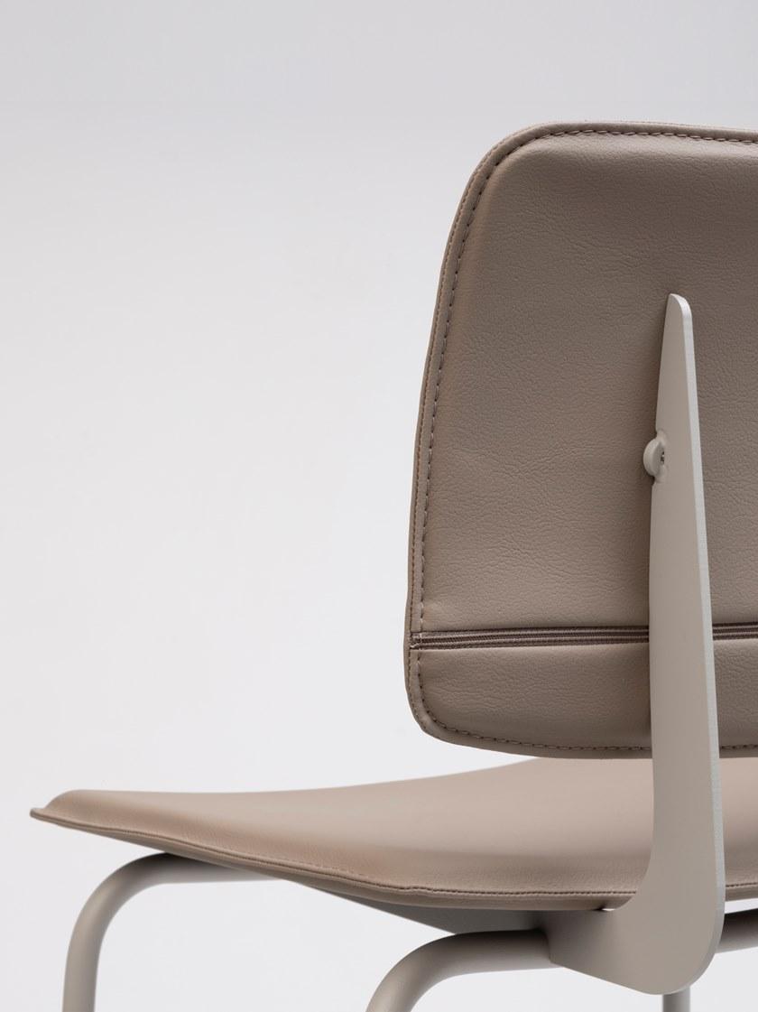 ONDARRETA Высокий барный стул из кожи со спинкой Don sun-id-1442543 - Вид №5