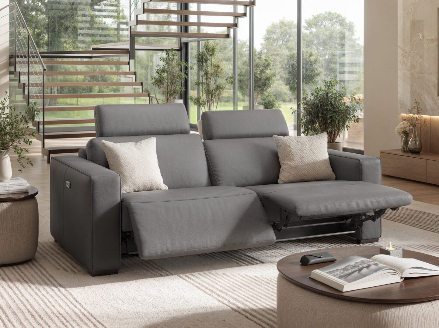 3-местный кожаный диван Sofanella Бергамо ARCH-00087209 - Вид №2