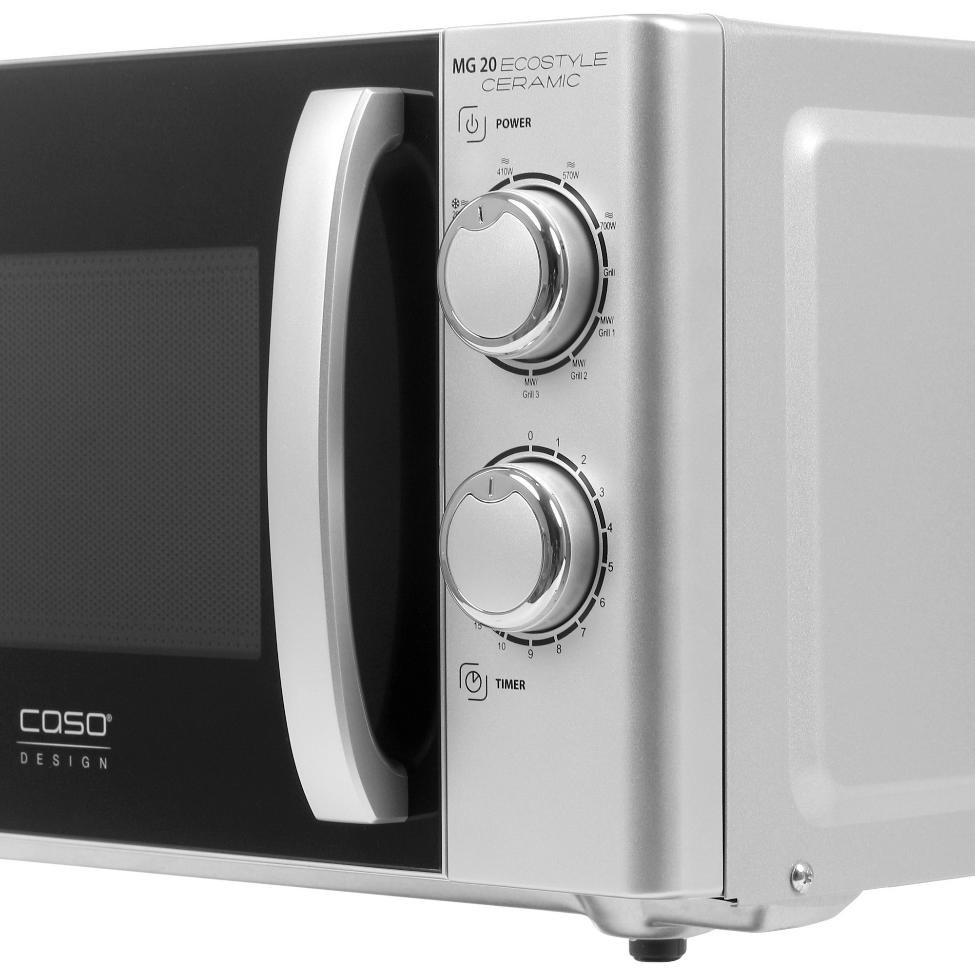 8134619 Микроволновая печь CASO MG 20 Ecostyle Ceramic серебристый STDN-0016942 - Вид №3