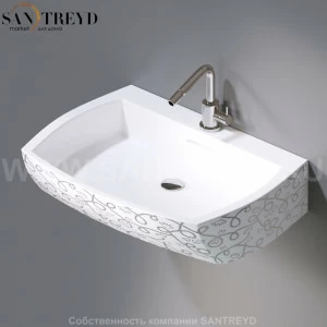 L283.400P Подвесная раковина настенная овальная A. e T. Italia SQUARE белая