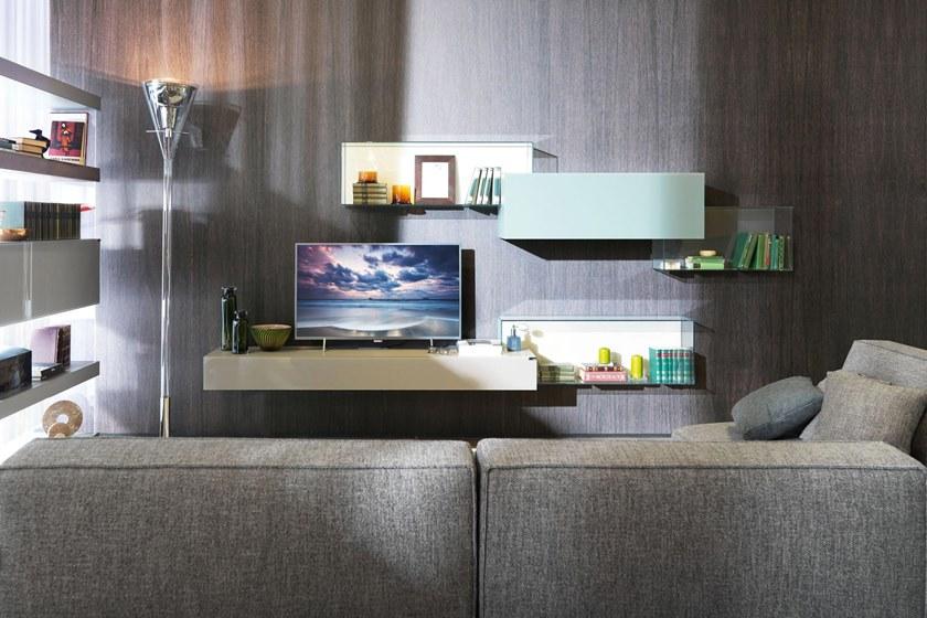 Lago Модульная стенка для хранения из дерева и стекла 36e8 sun-id-1375787 - Вид №2