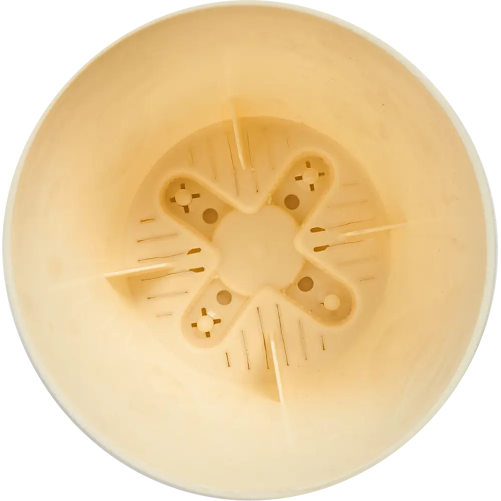 Горшок цветочный Ingreen Easy Grow ø12 h19 см v0.7 л пластик сливочный 3 шт STLM-2139383 - Вид №1