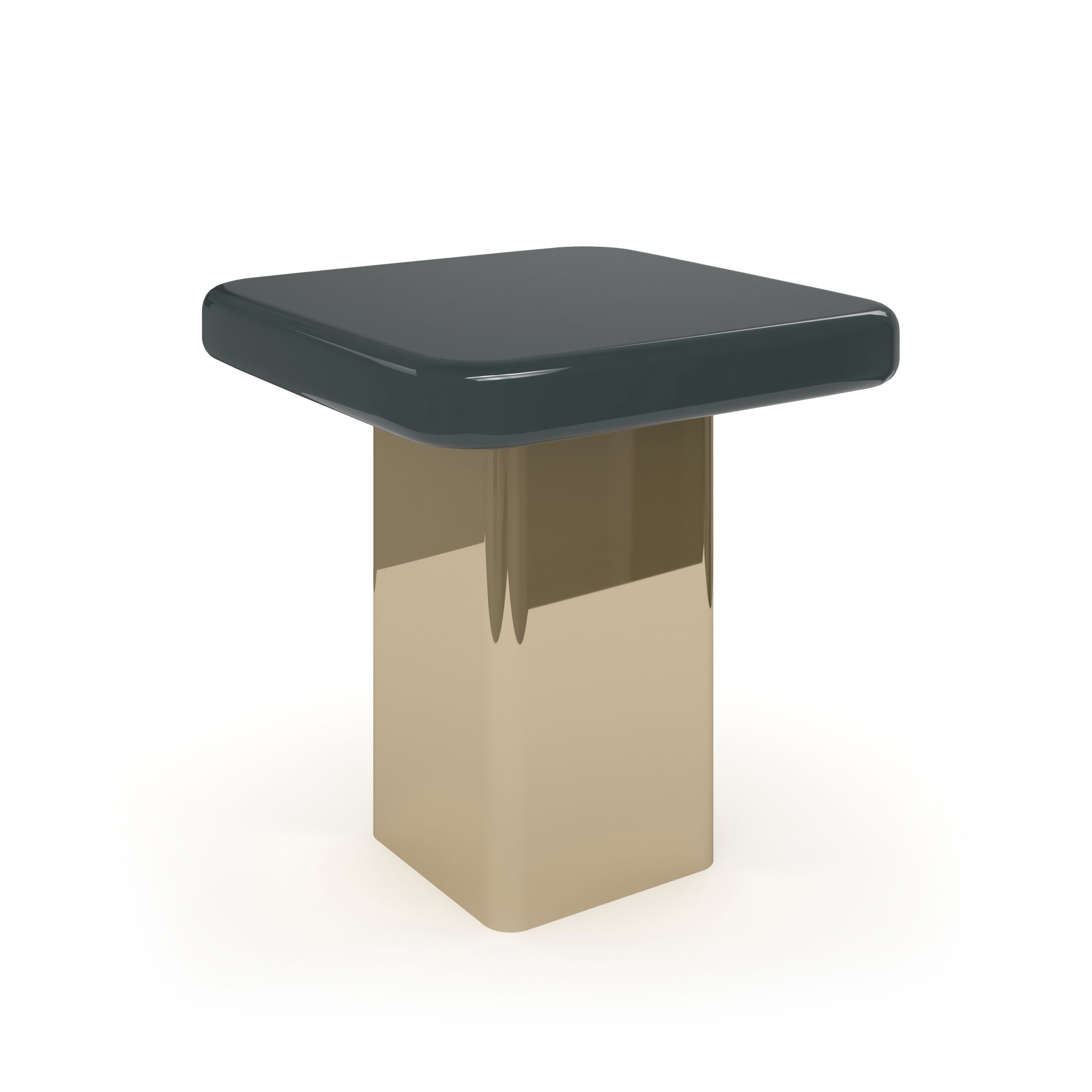 Высокий квадратный стеклянный журнальный столик Caracole Gelee ARCH-00085202 - Вид №3