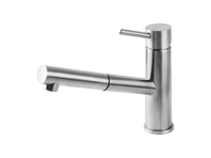 Смеситель для кухни из нержавеющей стали с поворотным изливом