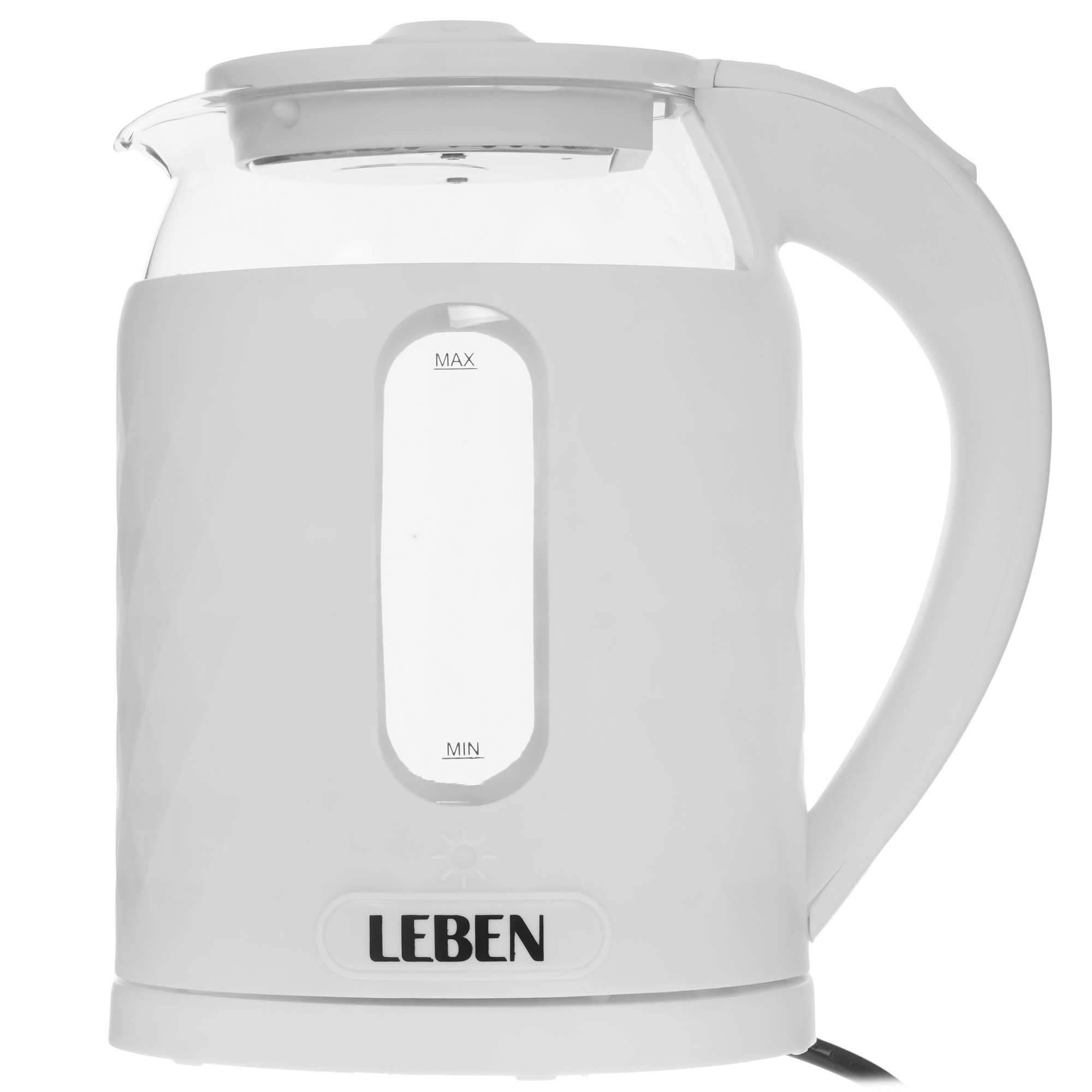 9237191 Электрочайник LEBEN 291-116 белый STDN-0006168