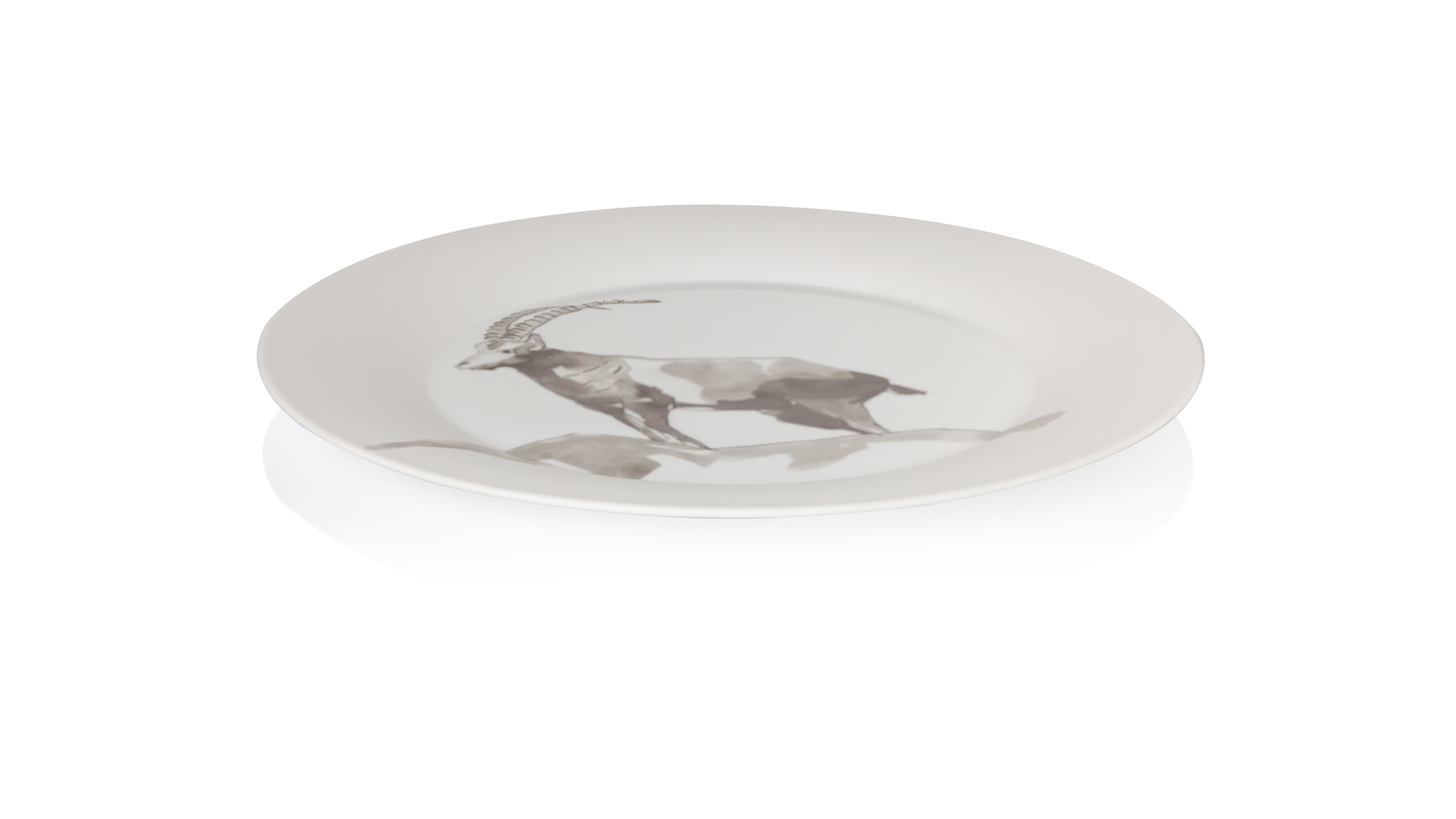 10607681 Hering Berlin Тарелка подстановочная Hering Berlin "Охота" "Горный козел" 32см Фарфор  - Вид №1