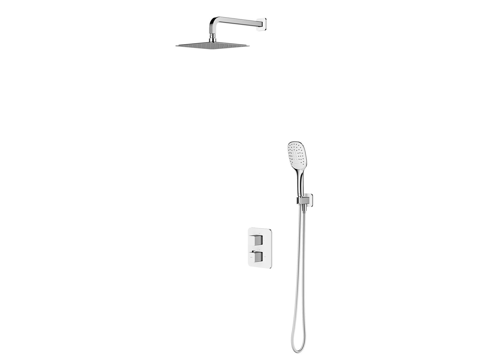 Термостатический набор для душа с ручным душем и душем OMNIRES Парма ARCH-00067252 - Вид №1