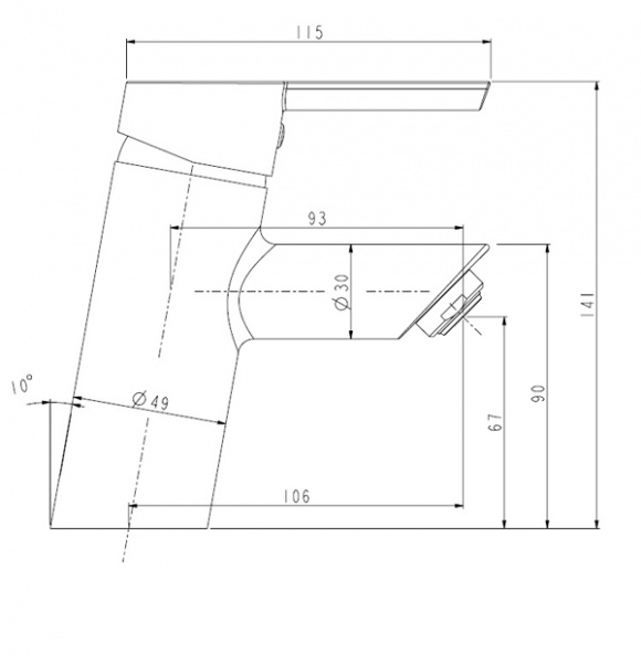 Смеситель для умывальника Esko London LD 26 London LD 26 11610 - Вид №1