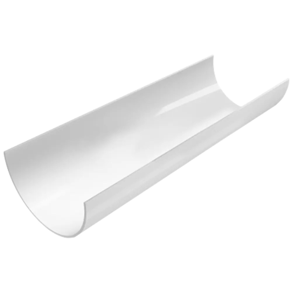 Желоб водосточный fineber Ø120 3 м белый STLM-2195146