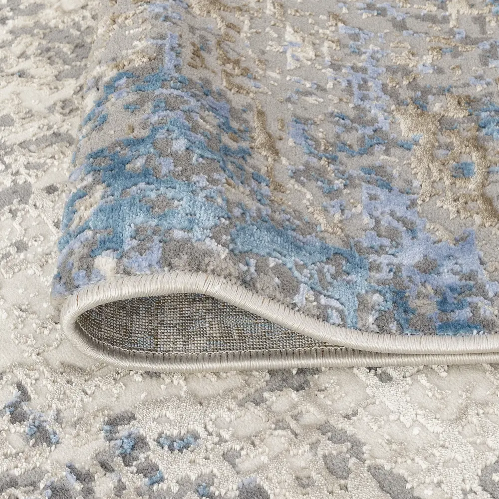 Ковер БЕЛКА Лакшери 160x230 см - современный абстрактный в синих тонах 89424635 STLM-1570253 - Вид №4