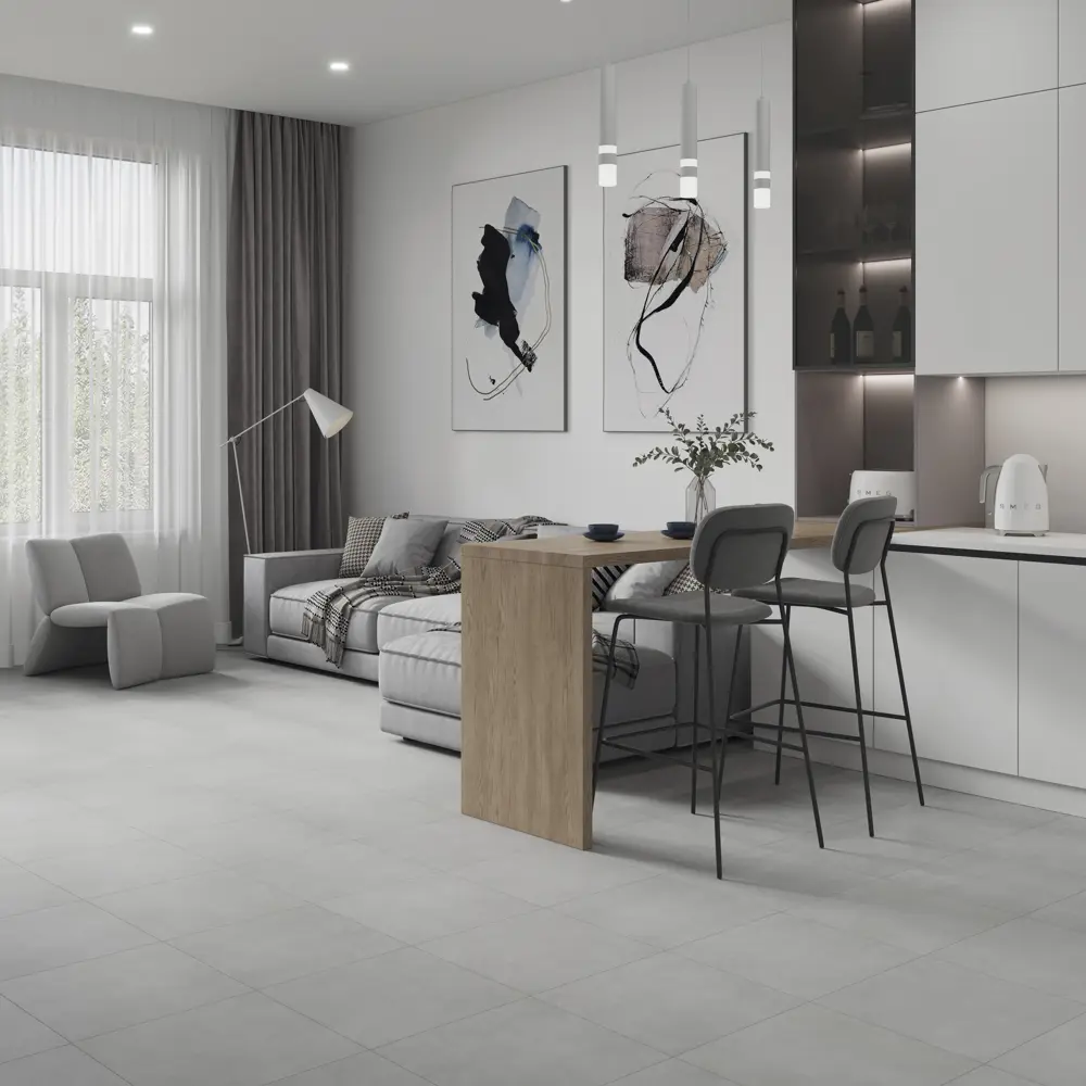 Глазурованный керамогранит Lb Ceramics Начало 45x45 см 1.62 м² матовый цвет серый 89462705 STLM-2180281