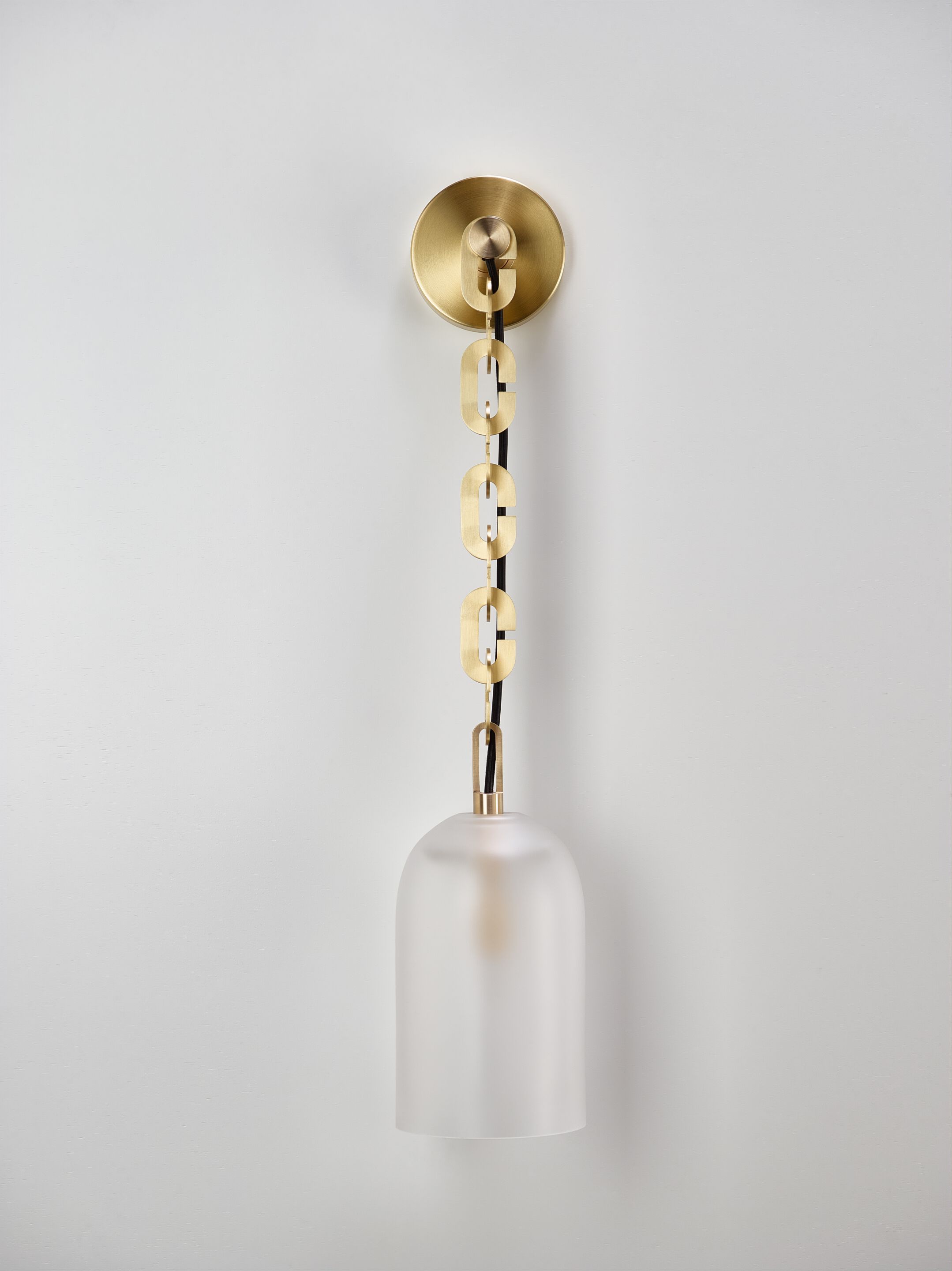 Светодиодный настенный светильник из дутого стекла и латуни SkLO купол ARCH-00051320 - Вид №12