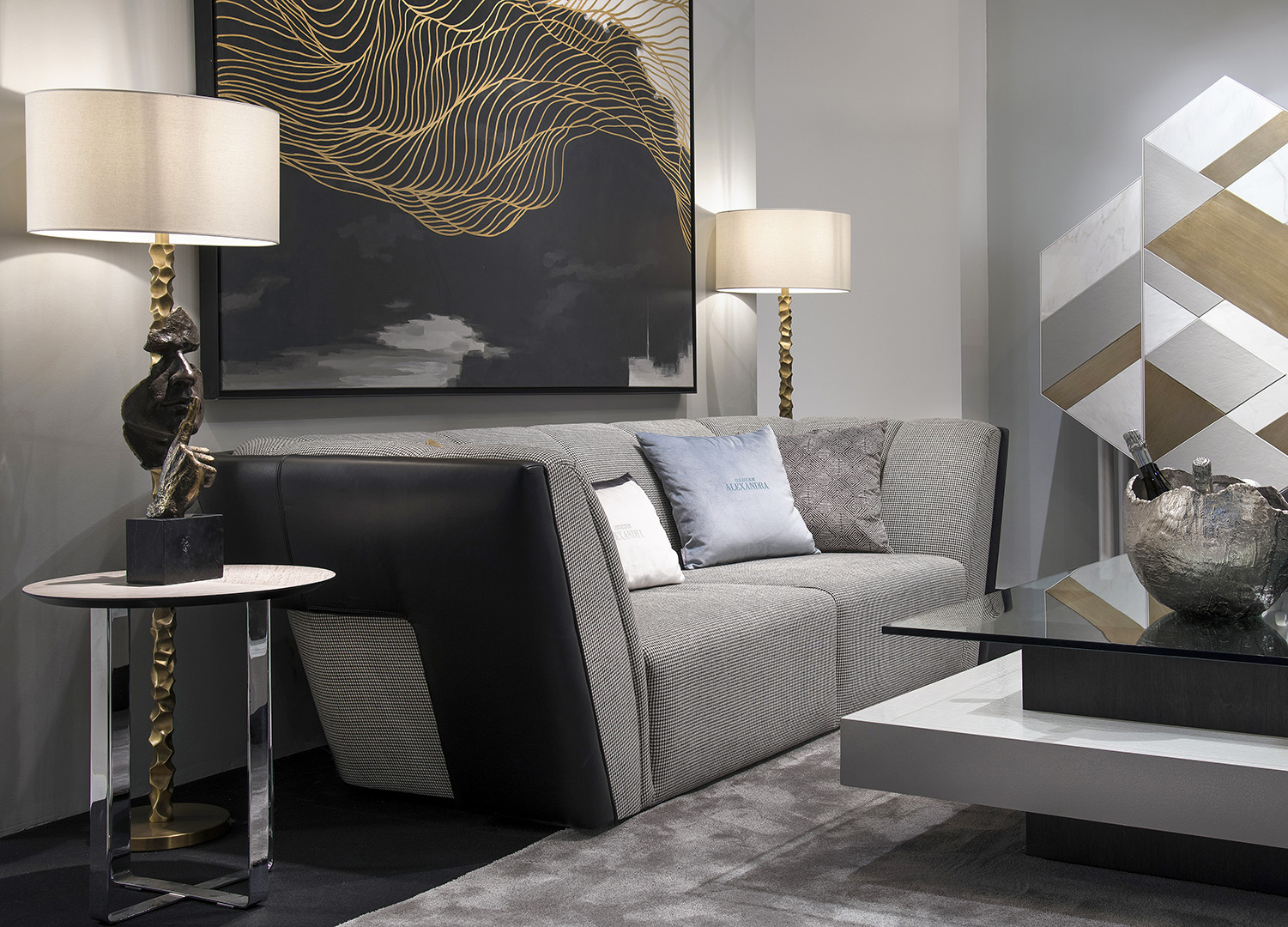 Полосатый диван Bowie-M Bowie A4726 Coleccion Alexandra - Вид №5