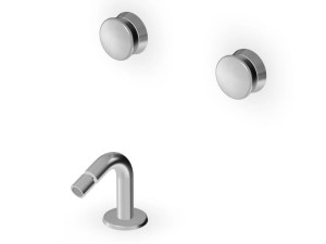 Смеситель для биде с 3 отверстиями из нержавеющей стали без слива