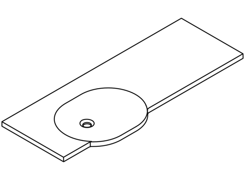 950.11.620S Умывальник различной длины HEWI Waschtische  - Вид №2