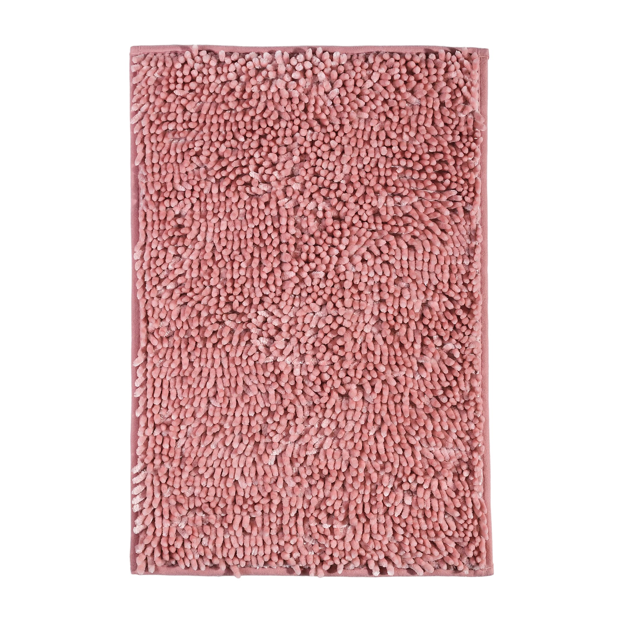 88109924 Коврик для ванной комнаты 40x60 см цвет розовый Lama Santreyd