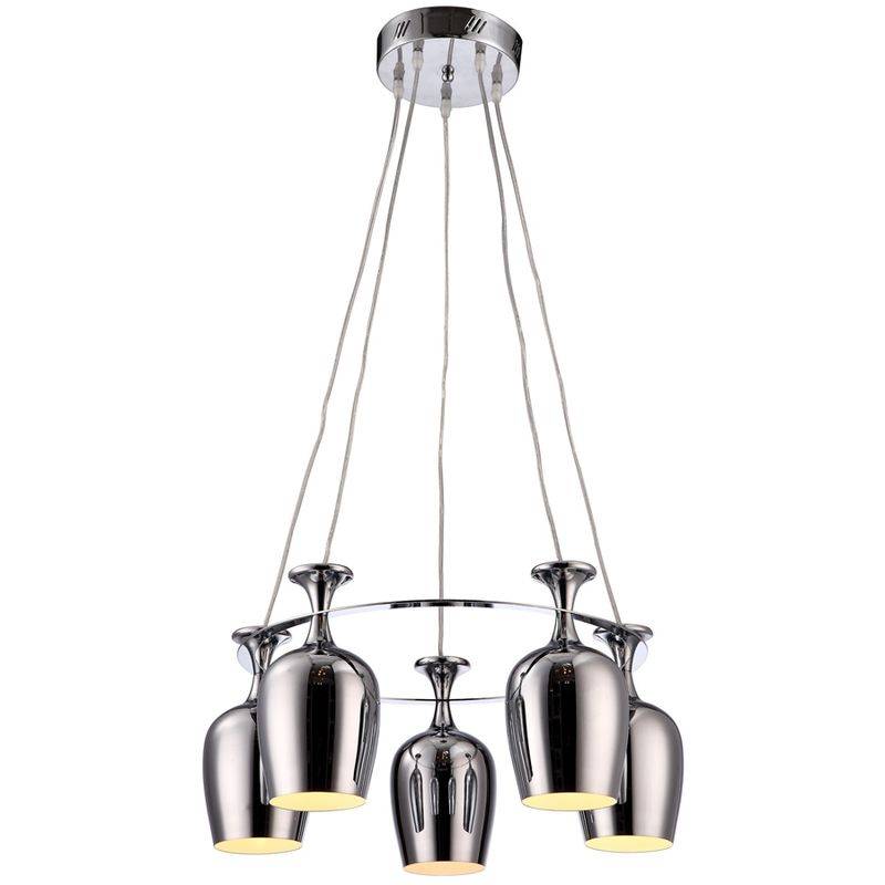 Подвесная люстра Arte Lamp Rondo A8071LM-5CC ARTE LAMP ДИЗАЙНЕРСКИЕ, RONDO 056609 Хром  - Вид №1