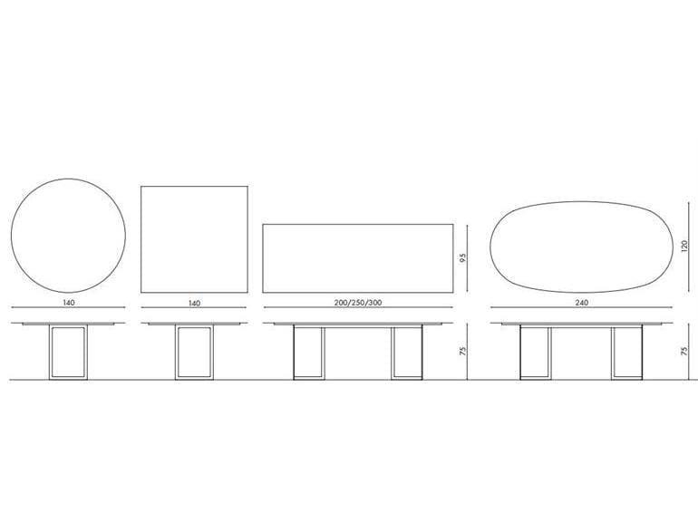 Прямоугольный стол YDF ARCH-00054536 - Вид №3
