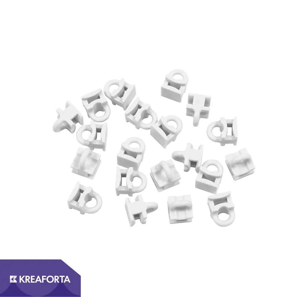 Бегунок для карниза KREAFORTA Pro 1 см цвет белый 20 шт STLM-2078920 - Вид №1