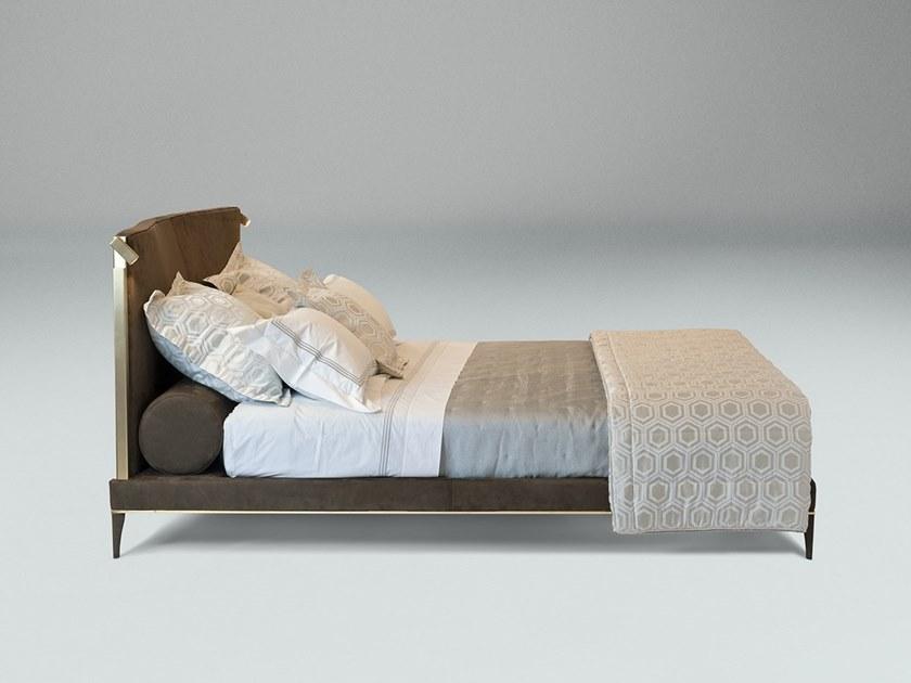Paolo Castelli Двуспальная кровать из нубука со встроенной подсветкой sun-id-1469970 - Вид №2