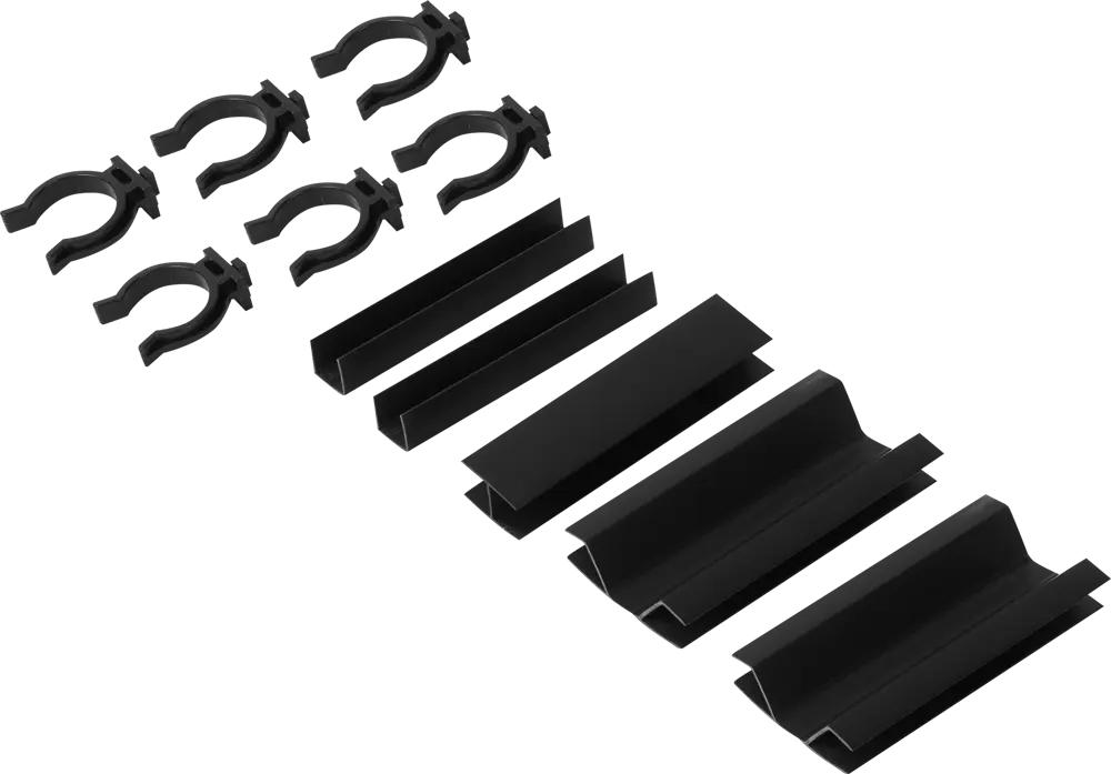 Santreyd Комплект для скользящего монтажа кухонного цоколя 10 см черный 82379701