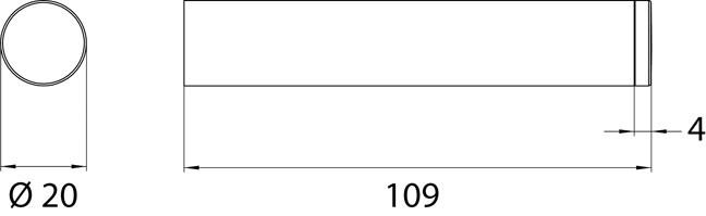 Emco Bad Держатель запасного рулона из металла Flow 2705 001 01 - Вид №1