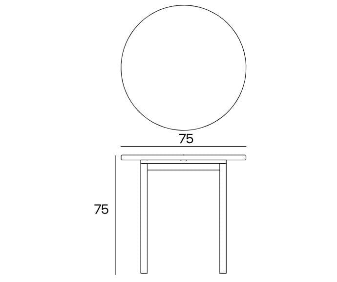 Бетонный квадратный стол URBI et ORBI Medius Terra ARCH-00113724 - Вид №6