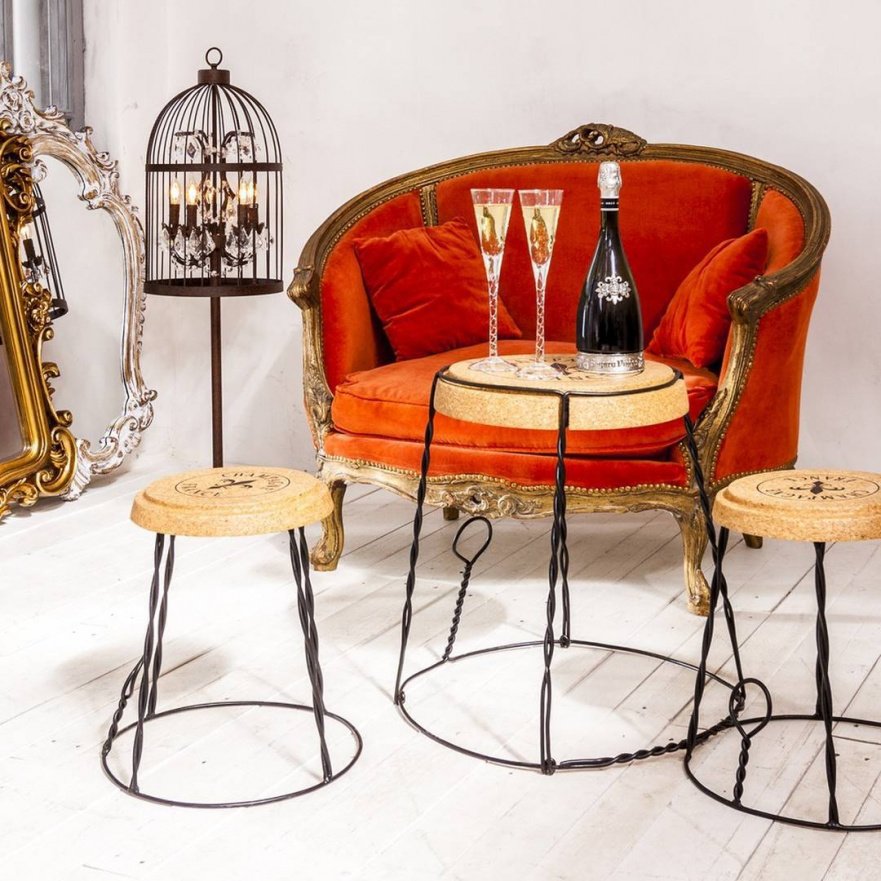 Столик кофейный голубой "Жарден" BYOBJECT  130187 Голубой Object Desire  - Вид №4