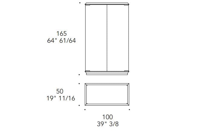 Витрина со встроенным освещением REFLEX TWILL ARCH-00019683 - Вид №2