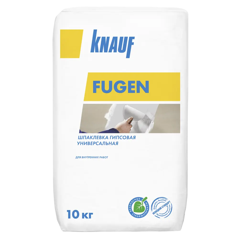 Шпаклевка гипсовая KNAUF Фуген для идеальных стыков ГКЛ и ГВЛ 10 кг 11755230 STLM-0001476