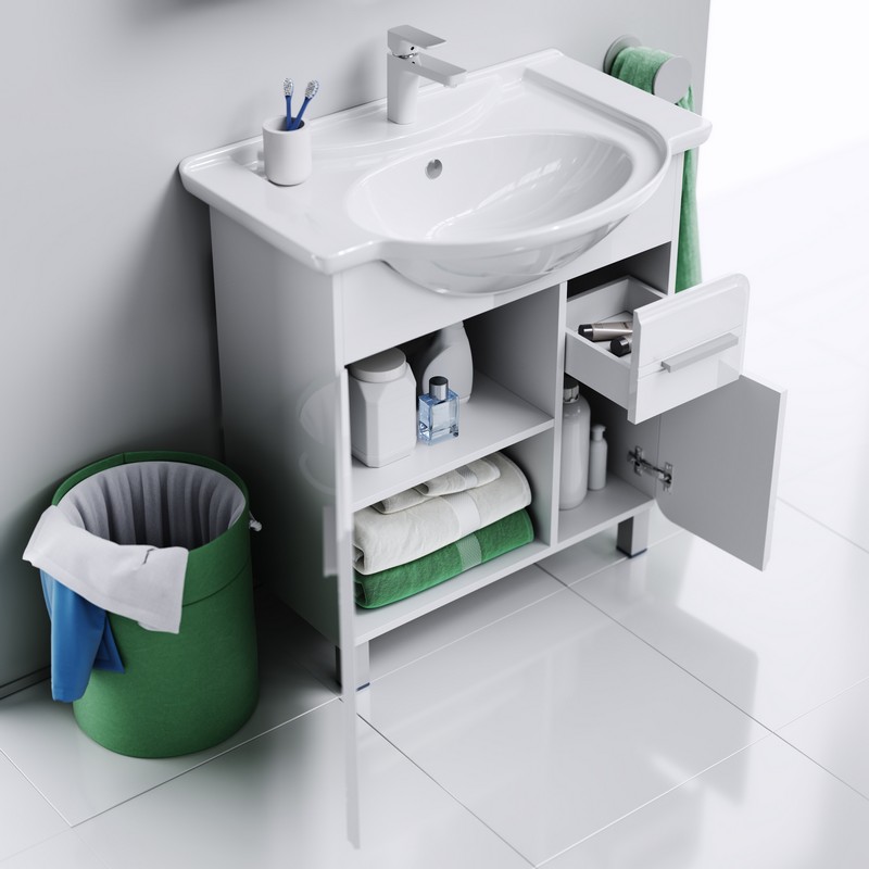 Корсика Тумба под умывальник  на ножках  Kor.01.07 AQWELLA CORSICA 028193 - Вид №2