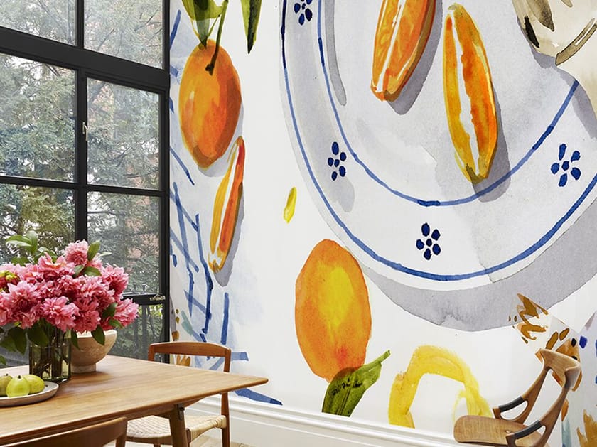 Обои с рисунком Jannelli&Volpi ORANGES & LEMON ARCH-00136710