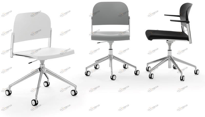 Diemmebi Офисный стул из переработанного полипропилена и металла Makeup sun-id-1463316