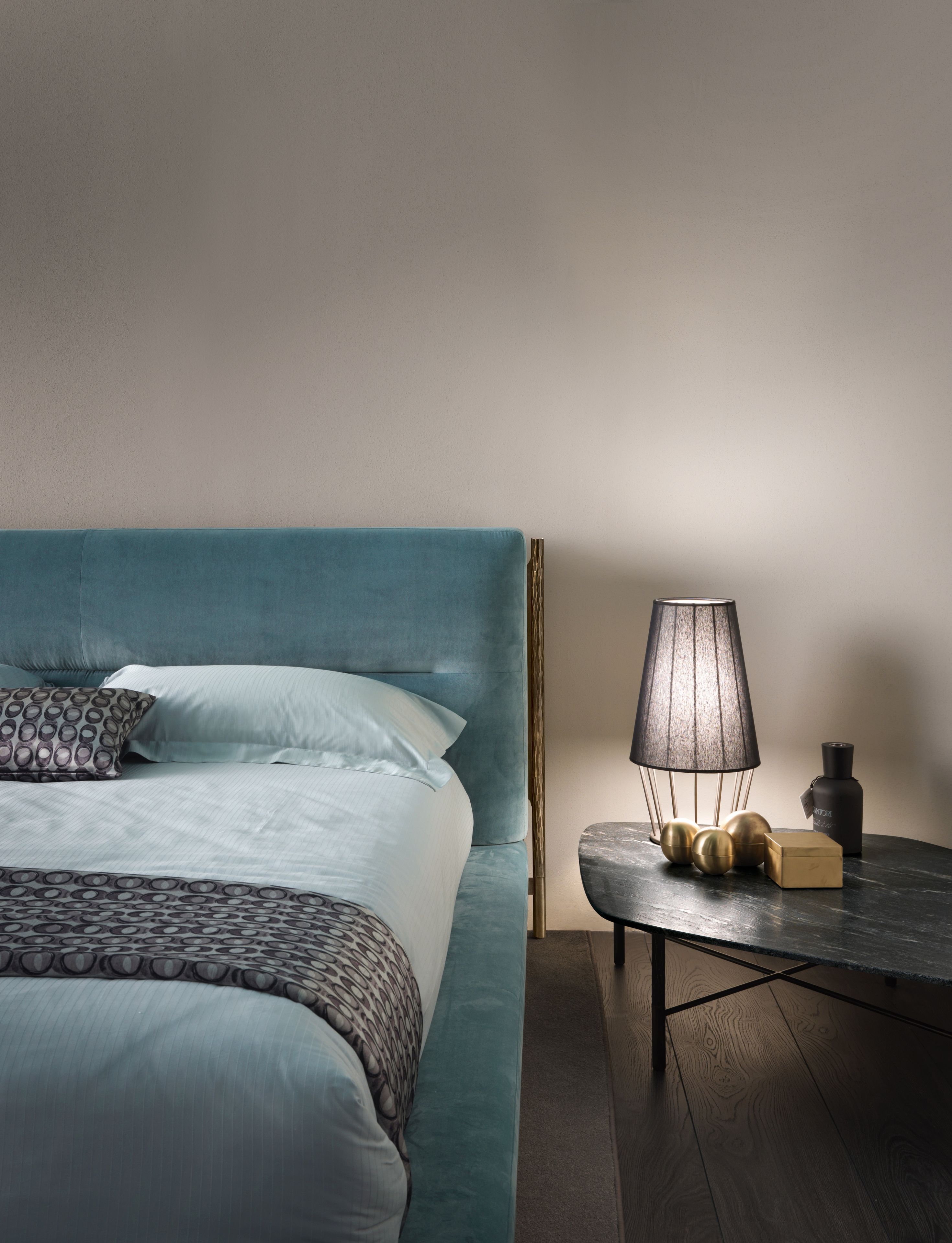 Бархатная кровать с мягким изголовьем Cantori SHANGHAI ARCH-00035120 - Вид №2