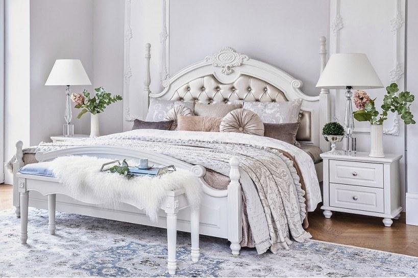 Arrediorg.it® Кровать King size из дерева с тафтинговым изголовьем Princess sun-id-1346465 - Вид №2