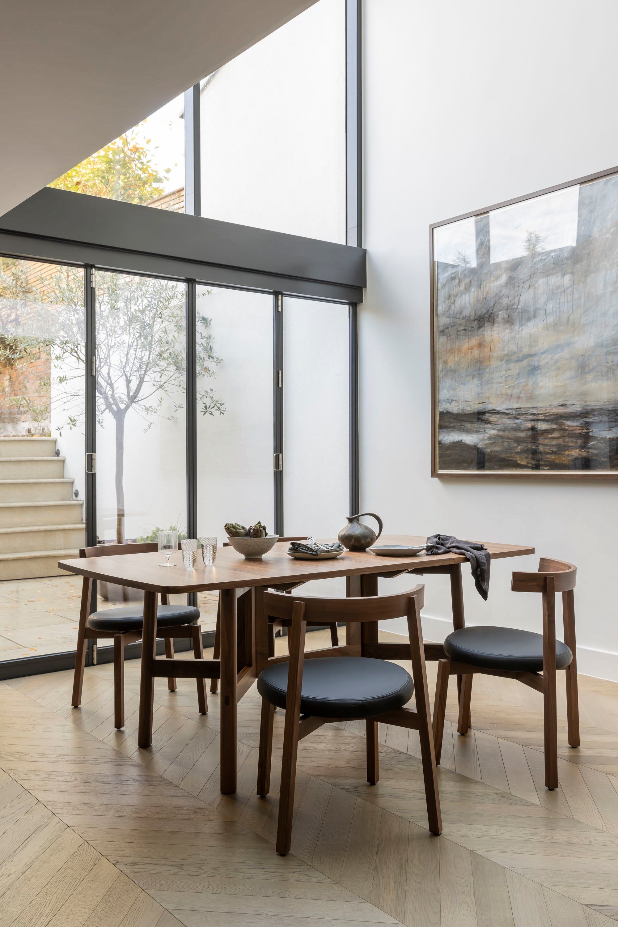 Выдвижной прямоугольный стол с откидной крышкой из грецкого ореха Case MARLOW ARCH-00079064 - Вид №8