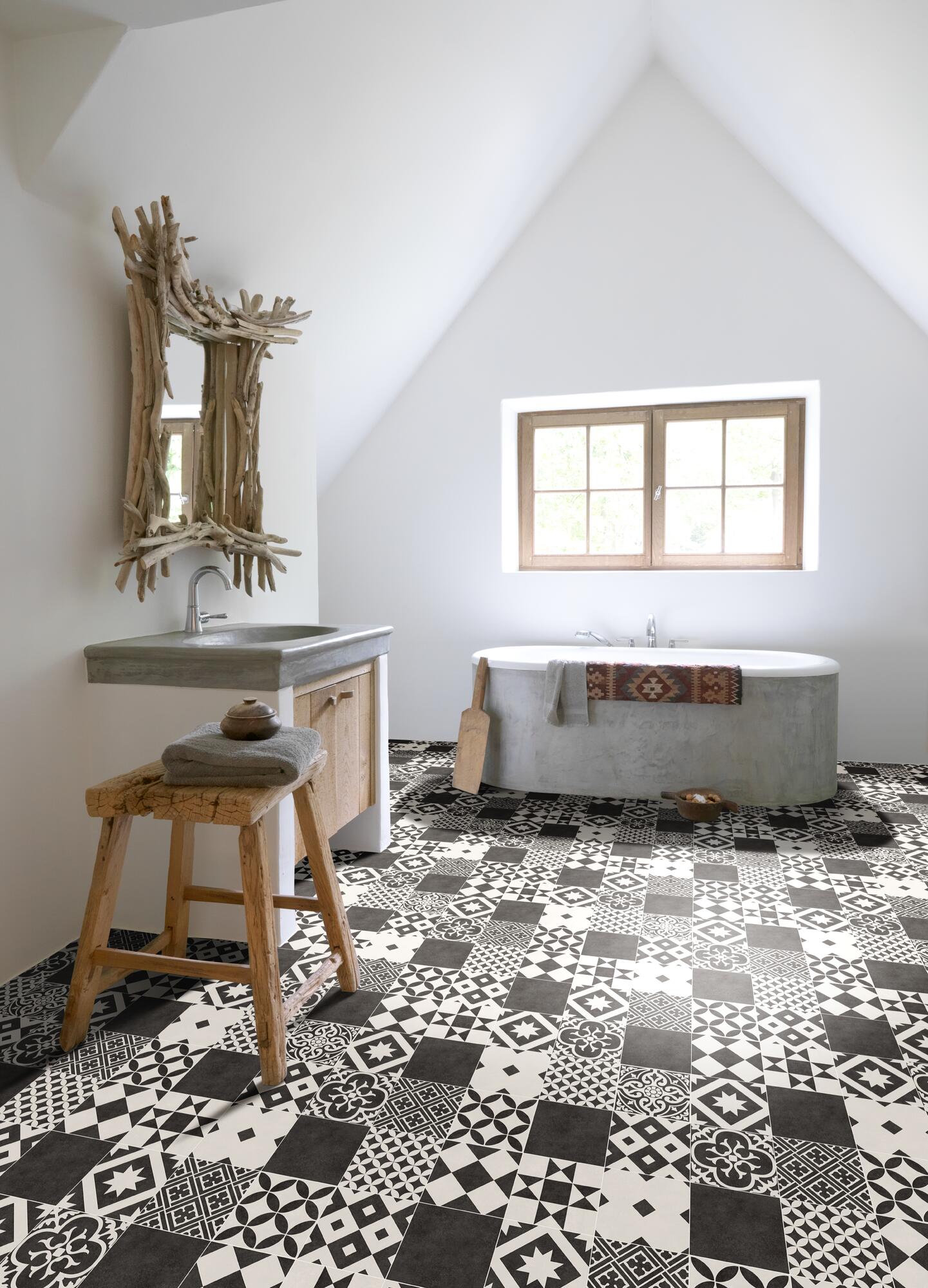 Нескользящий виниловый пол с цементным эффектом BEAUFLOR Tex-style ARCH-00123529 - Вид №2