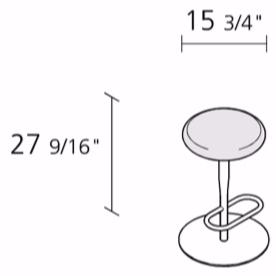 Alias Поворотный табурет с подставкой для ног Atlas sun-id-1486322 - Вид №2