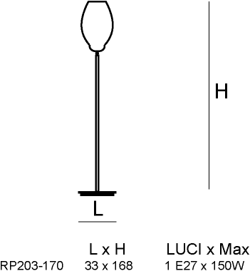 Siru Торшер из муранского стекла Nautilus Rp 203-170 - Вид №2
