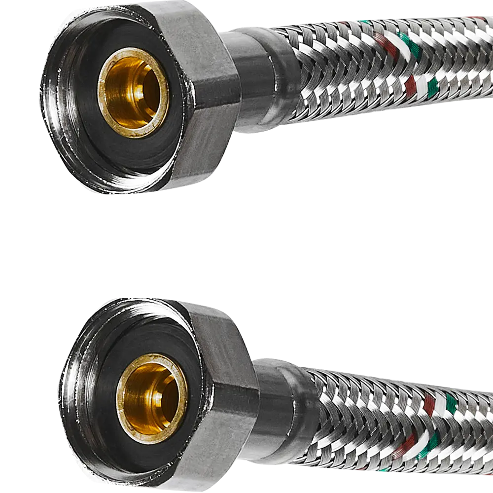 Гибкая подводка UNI-FITT для воды 1/2" 60 см с латунными фитингами 85060804 STLM-1570370