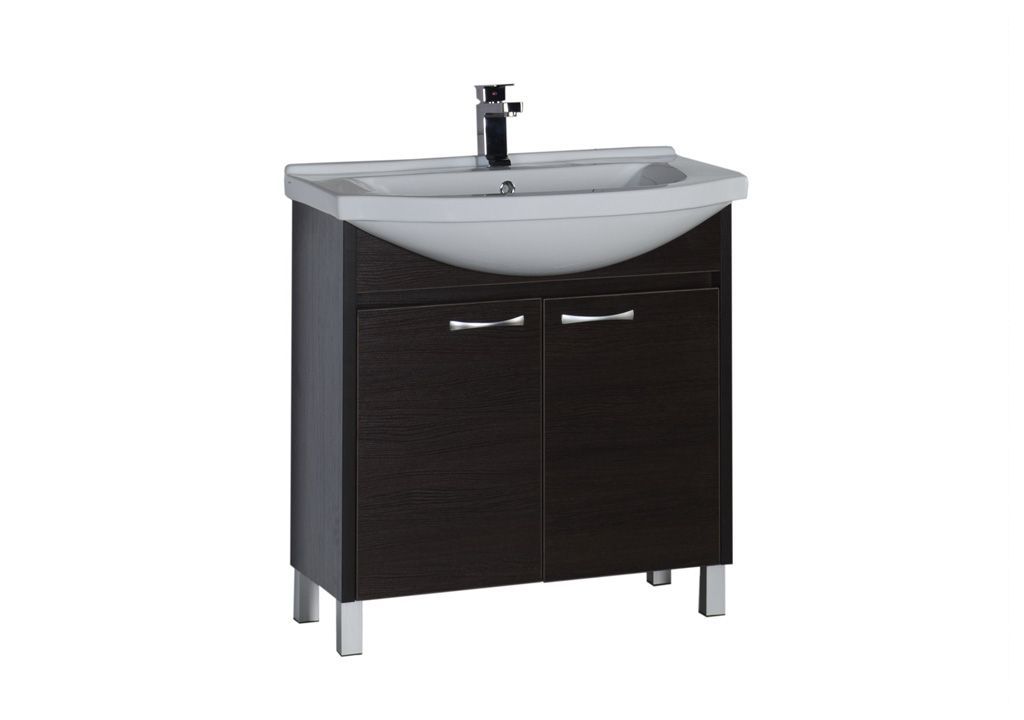 Тумба с раковиной Aquanet Донна 80 венге 0016894200168864 - Вид №1